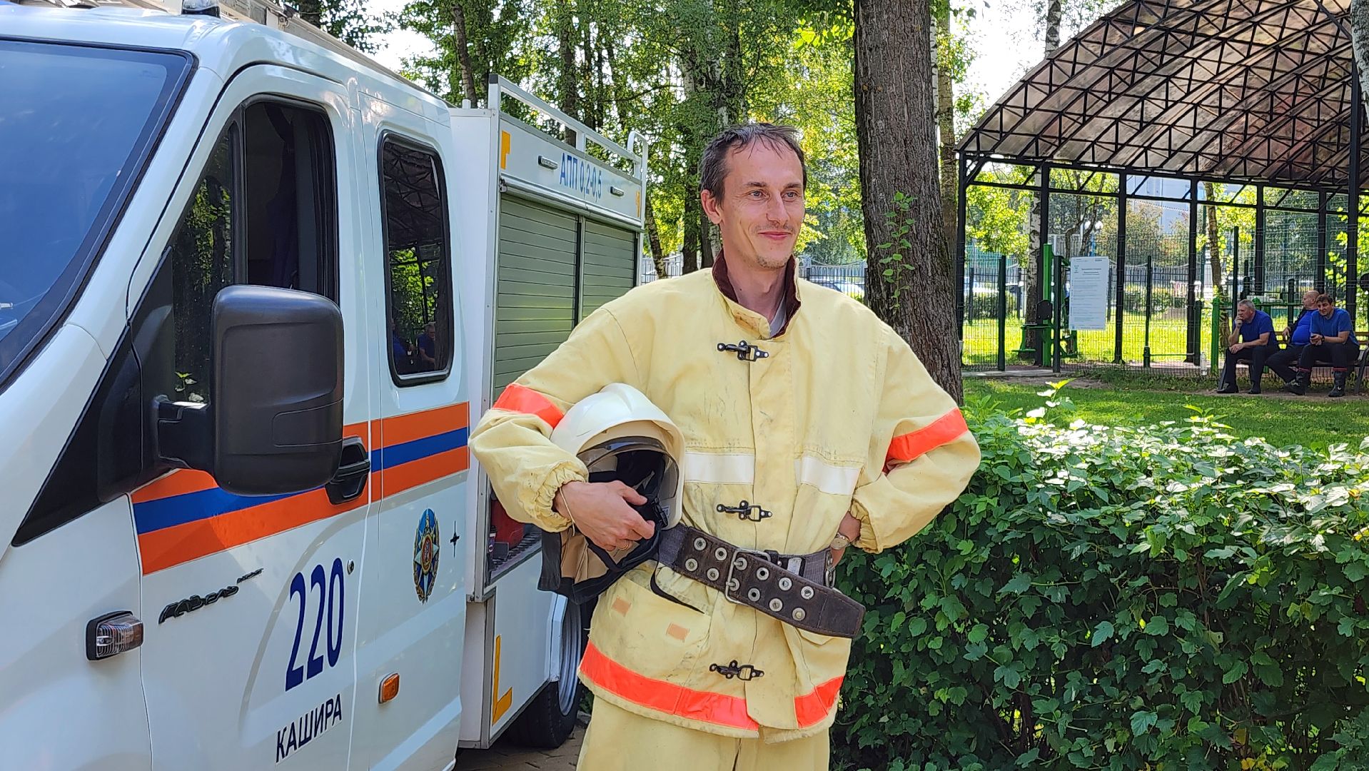 кашира, 1 сентября, парк , дети, мчс, пожарная машина, спасатели,