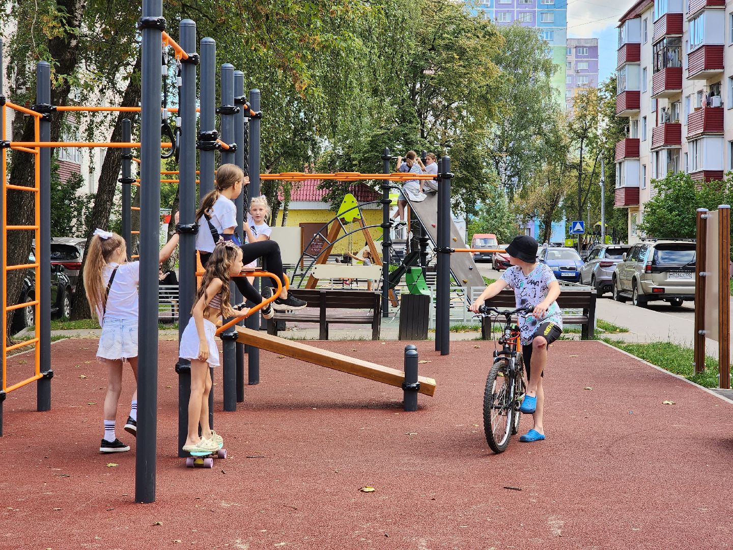 раменское, благоустройство, детские и спортивные площадки, площадка для воркаута на Гурьева 13,