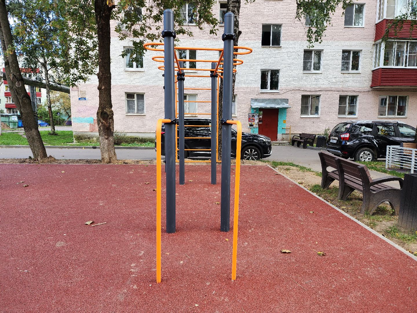 раменское, благоустройство, детские и спортивные площадки, площадка для воркаута на Гурьева 13,