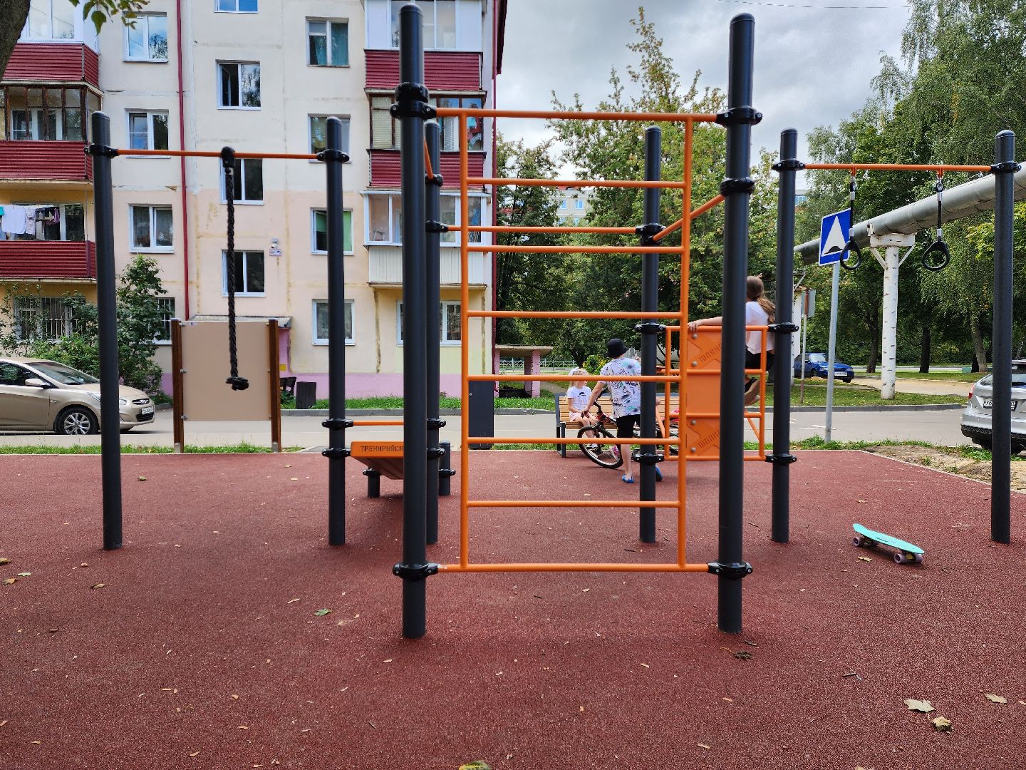 раменское, благоустройство, детские и спортивные площадки, площадка для воркаута на Гурьева 13,