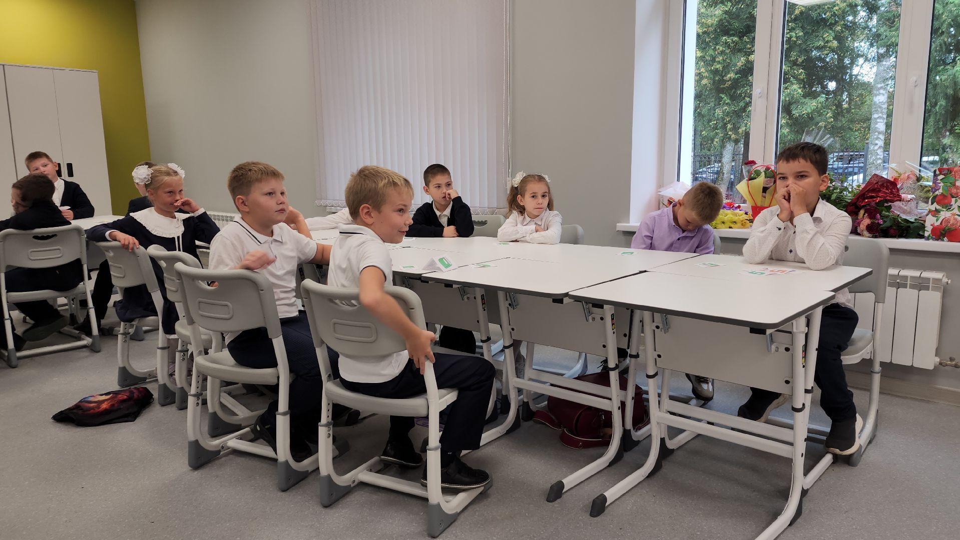 ашукино, ремонт школы, ашукинский образовательный комплекс, дети, день знаний, классный час,новое оборудование,кабинет, интерактивная доска,новая мебель,1 сентября,