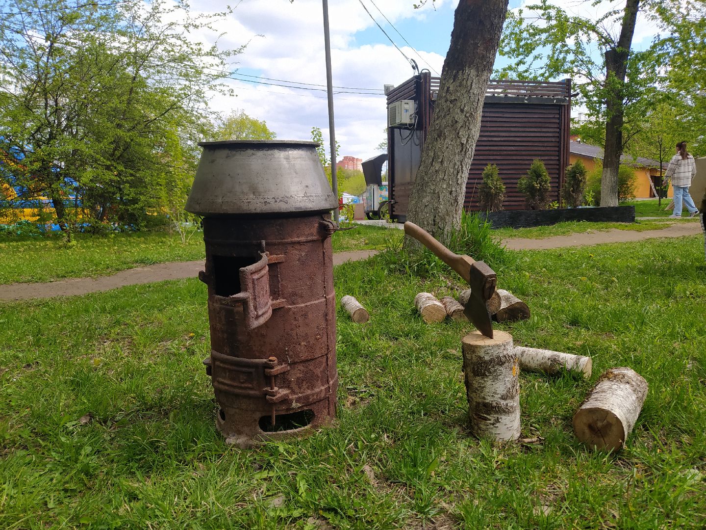 День Победы, полевая кухня, чай, каша