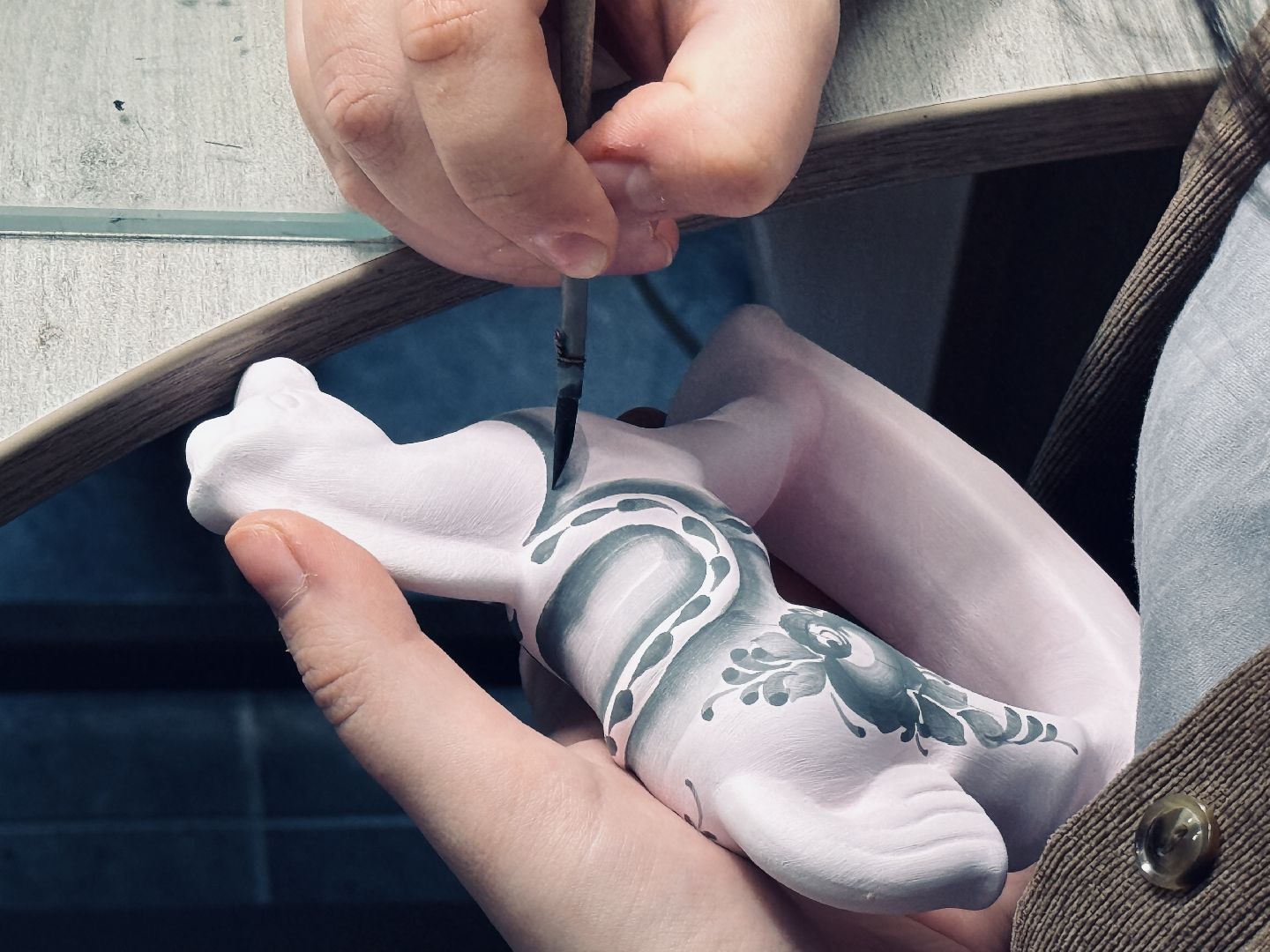 гжель, сувенир, новый год, год лошади, объединение гжель,