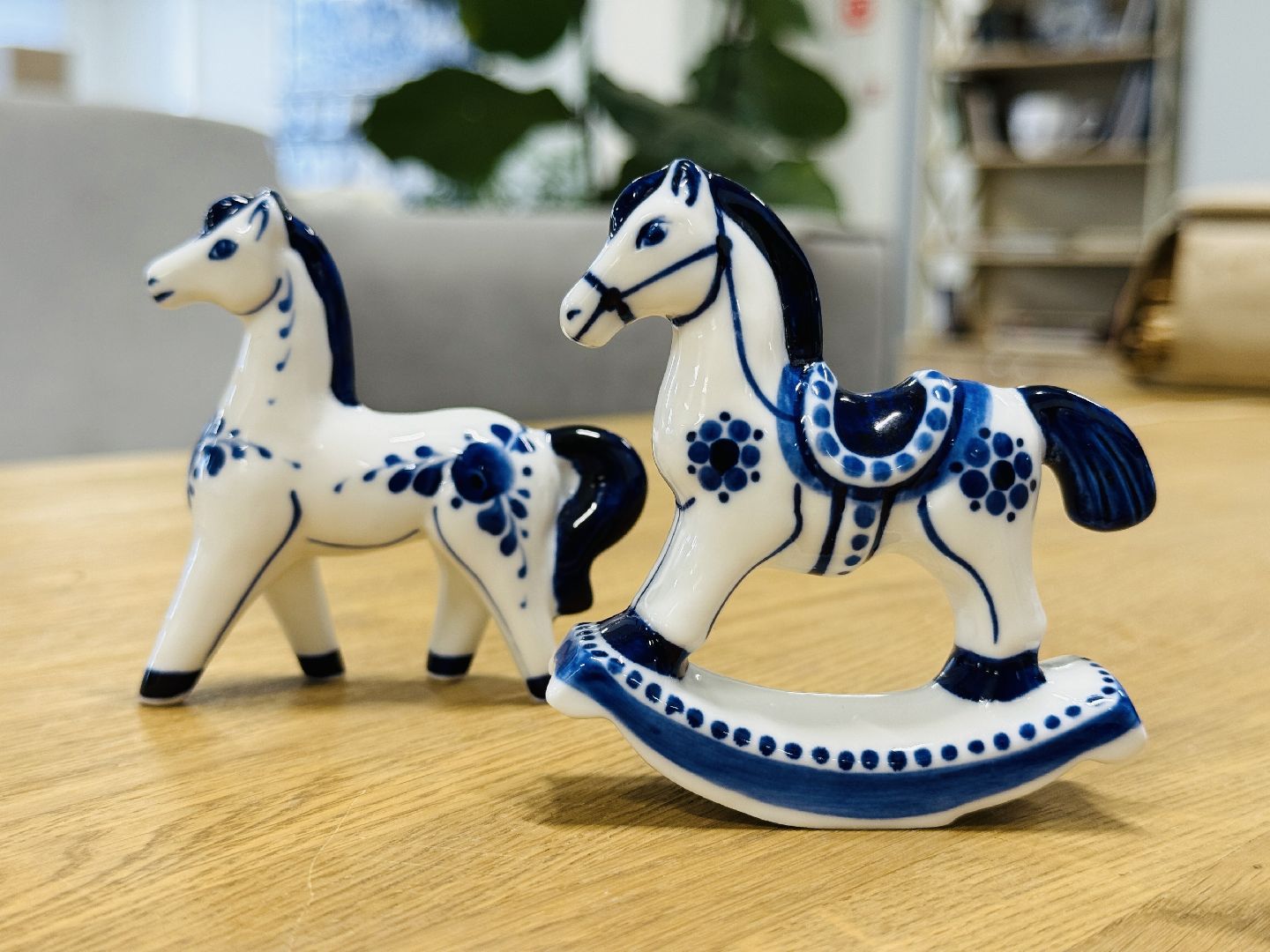 гжель, сувенир, новый год, год лошади, объединение гжель,