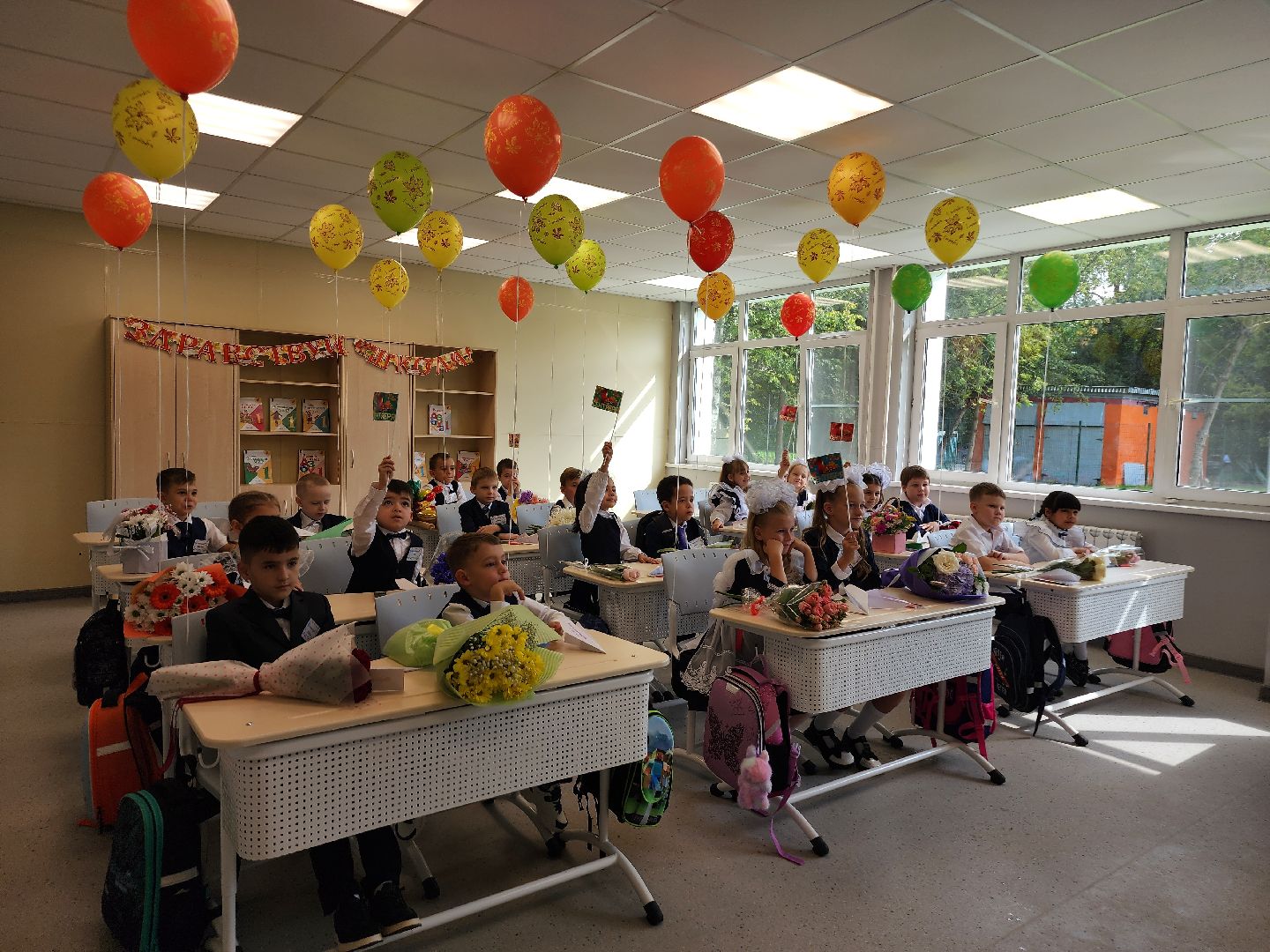 фрязино, 1 сентября, первоклассники подмосковья, капитальный ремонт школы,
