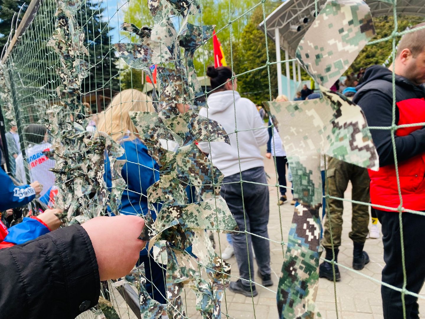 Домодедово, маскировочные сети, СВО, День Победы, 9 Мая