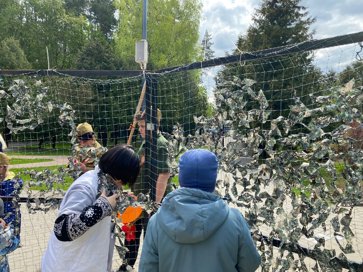 Домодедово, маскировочные сети, СВО, День Победы, 9 Мая