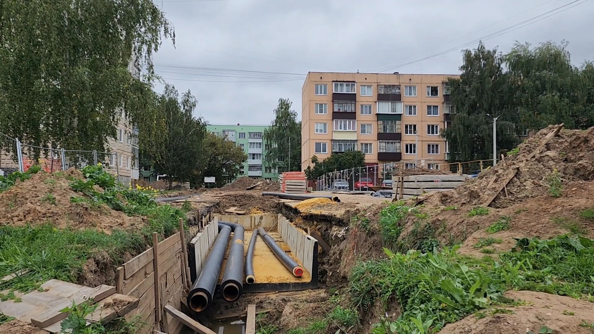 бронницы, строительство теплосетей в бронницах, жкх,