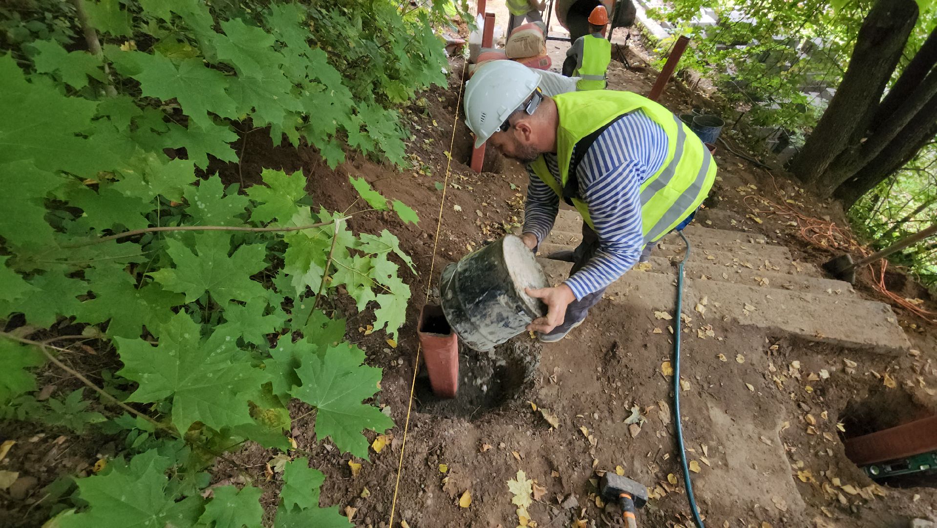 Руза , парк городок, благоустройство,