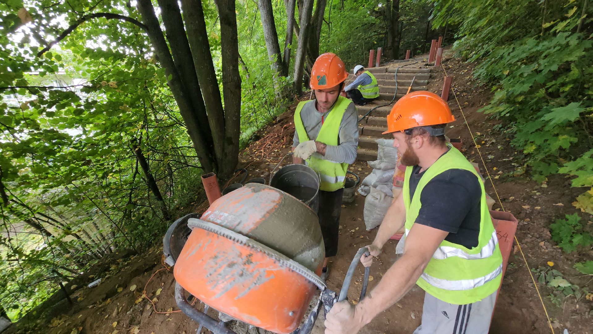 Руза , парк городок, благоустройство,