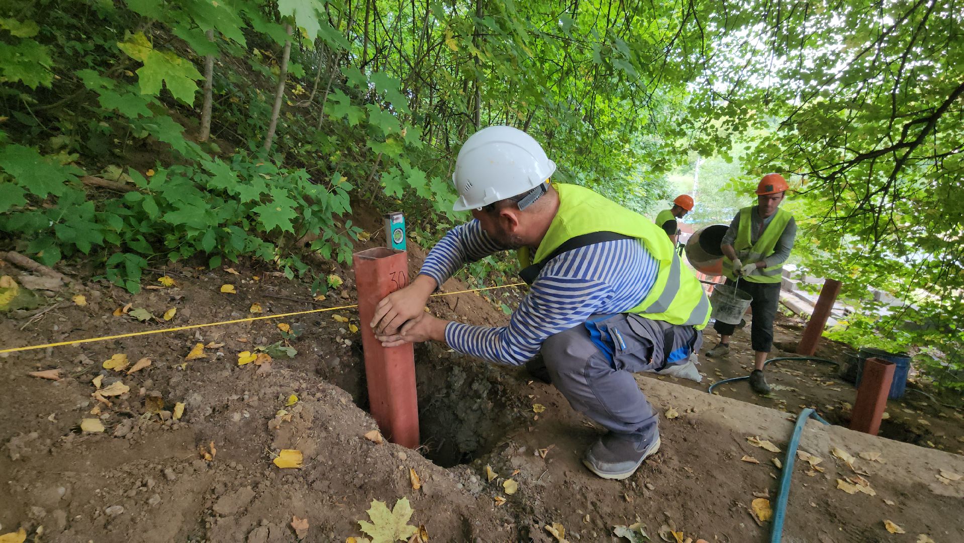 Руза , парк городок, благоустройство,