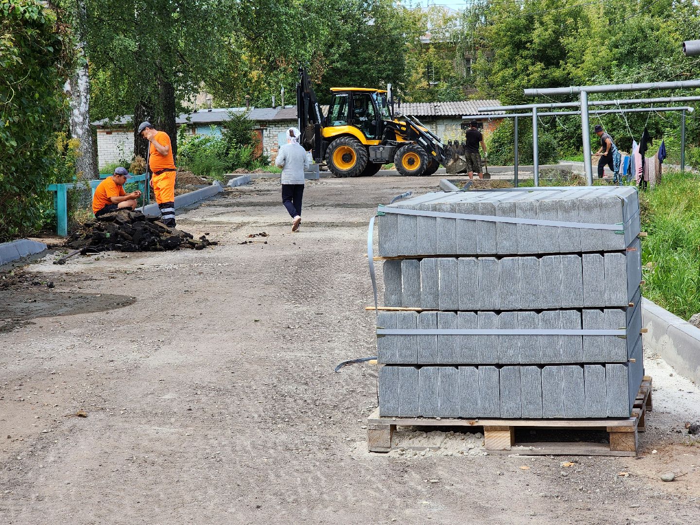 благоустройство дворовых территорий, комплексное благоустройство, дворовая территория, рабочий поселок обухово, богородский городской округ,