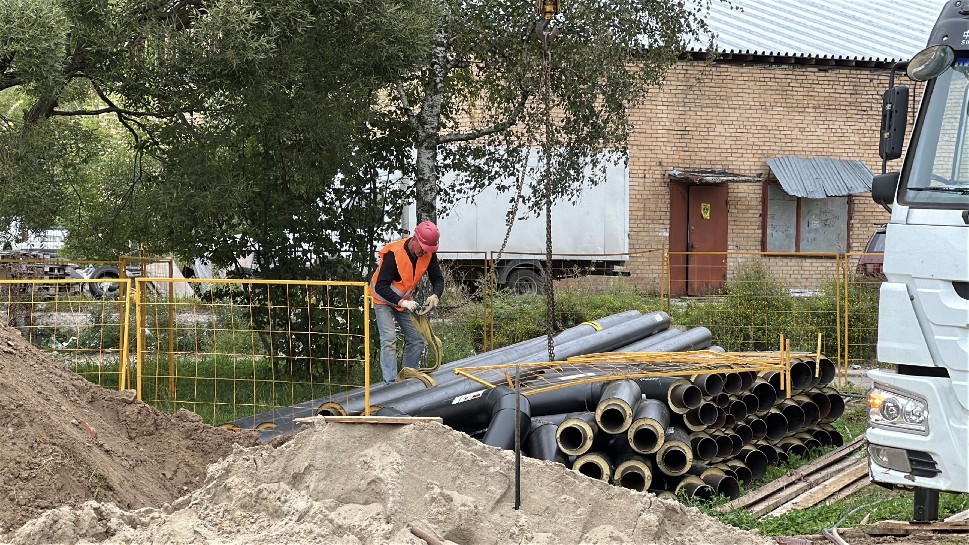 пушкинский городской округ, поселок зеленый городок, замена теплосетей, замена теплотрассы, отопление, горячее водоснабжение, жкх,