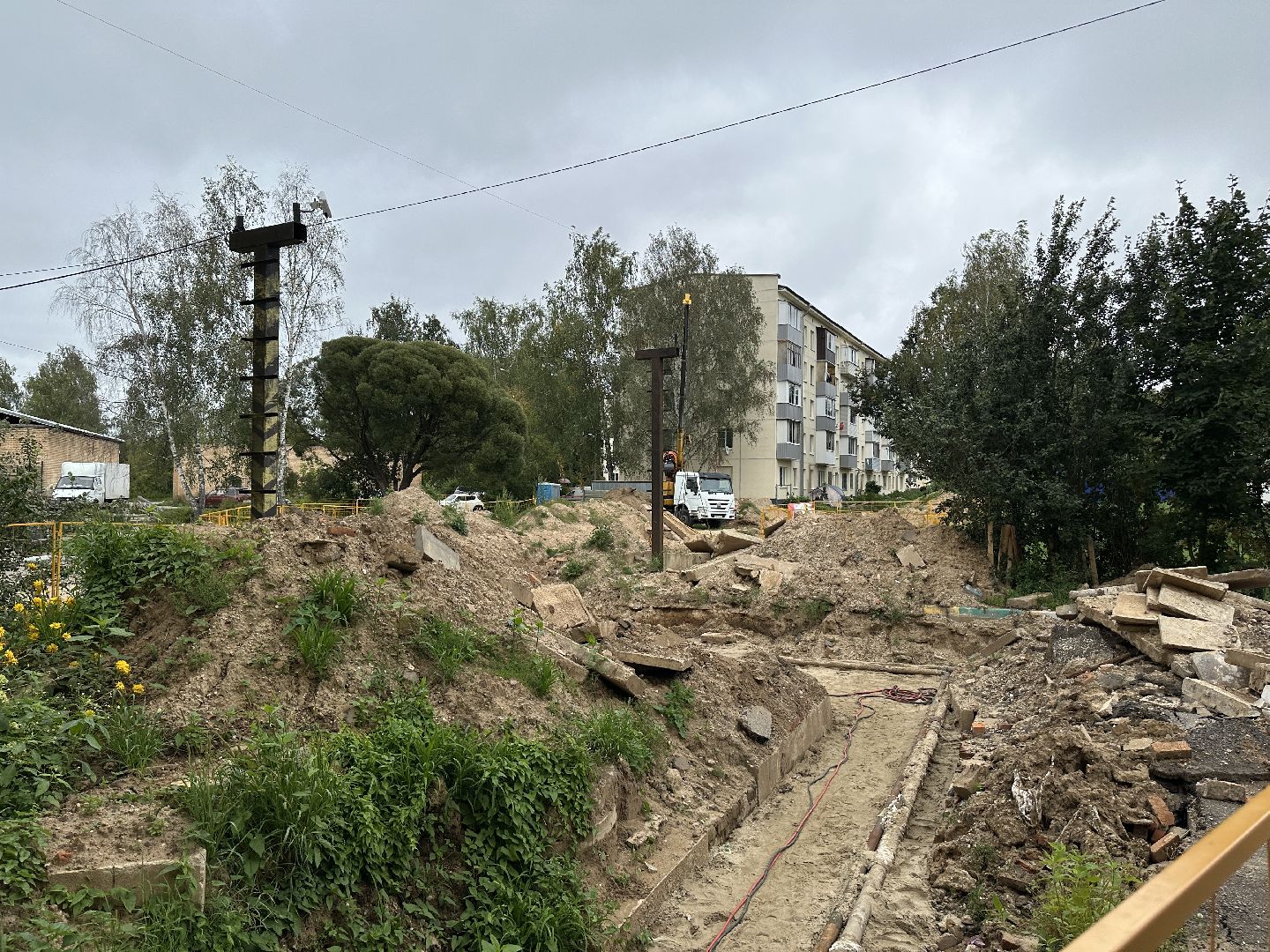 пушкинский городской округ, поселок зеленый городок, замена теплосетей, замена теплотрассы, отопление, горячее водоснабжение, жкх,