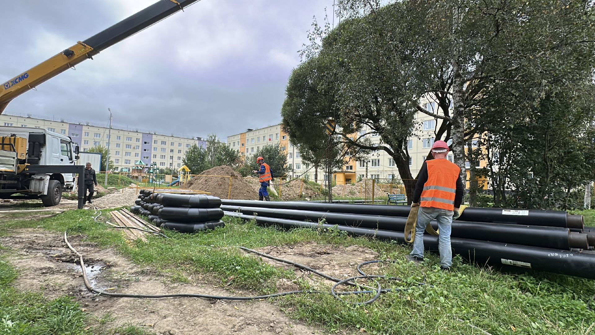 пушкинский городской округ, поселок зеленый городок, замена теплосетей, замена теплотрассы, отопление, горячее водоснабжение, жкх,