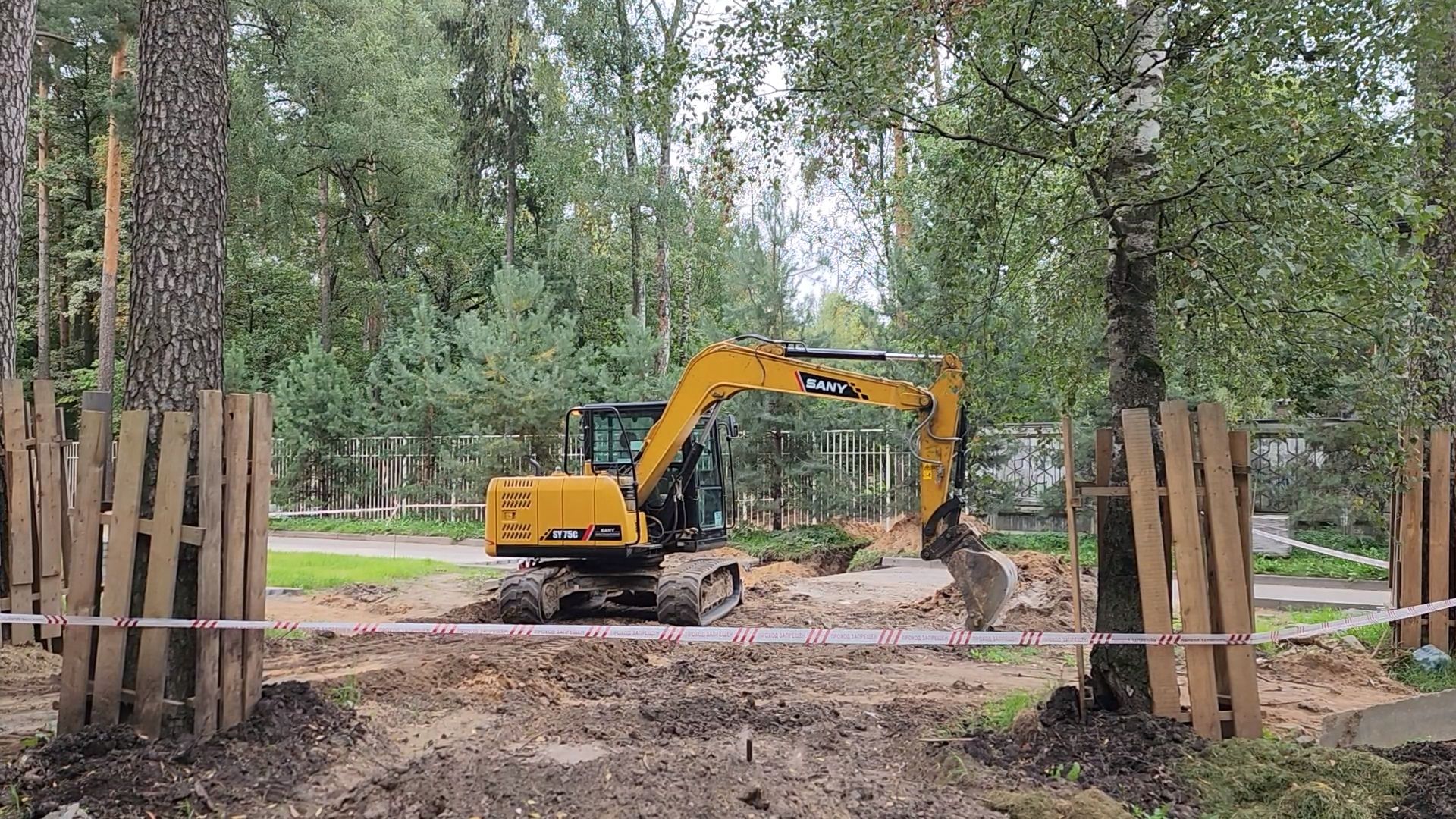 королёв, благоустройство сквера на пушкинской, территория у папанинской дачи в королеве,