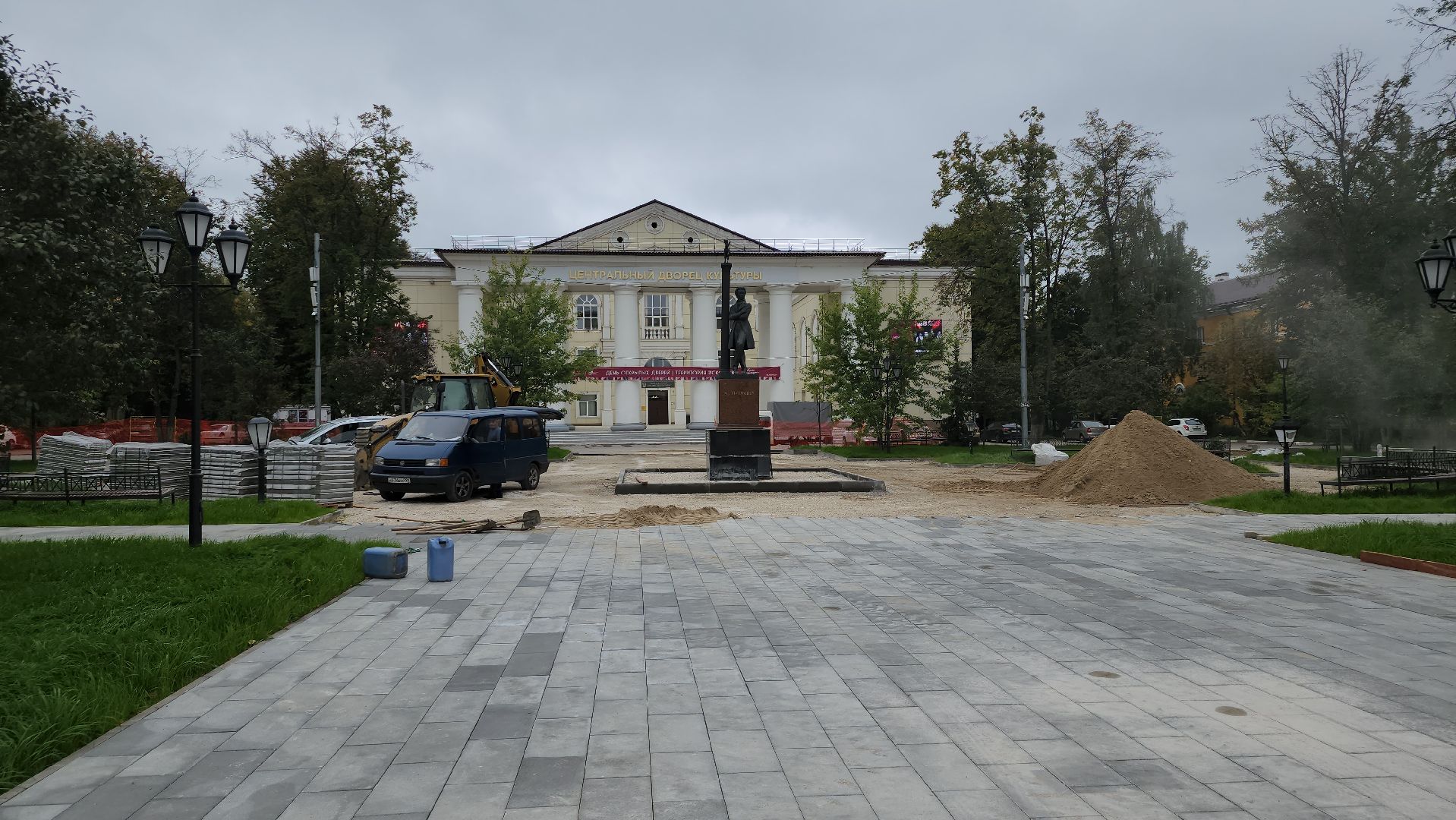 благоустройство, щёлково, замена плитки,