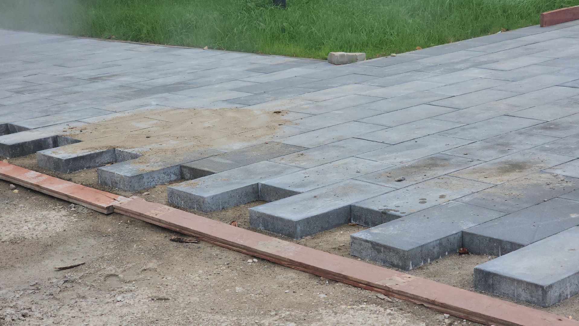 благоустройство, щёлково, замена плитки,