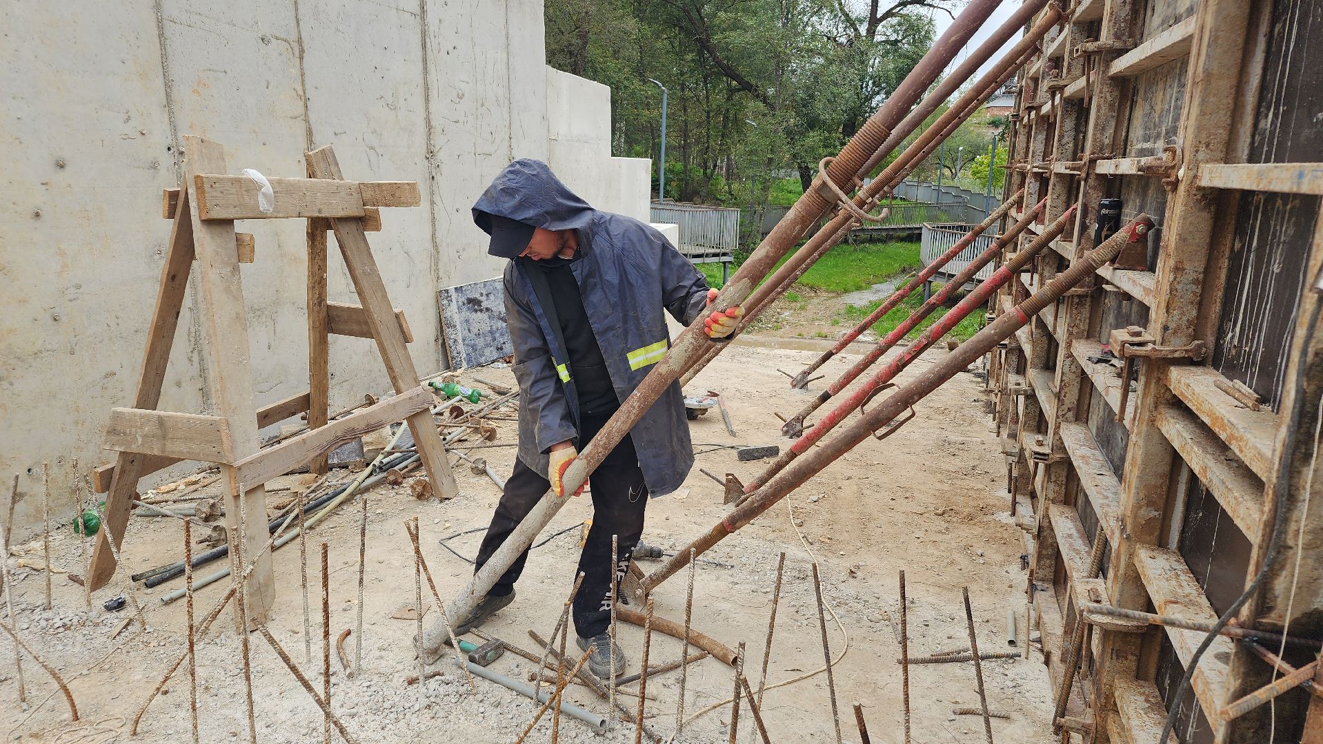 волоколамск, ремонт плотины,