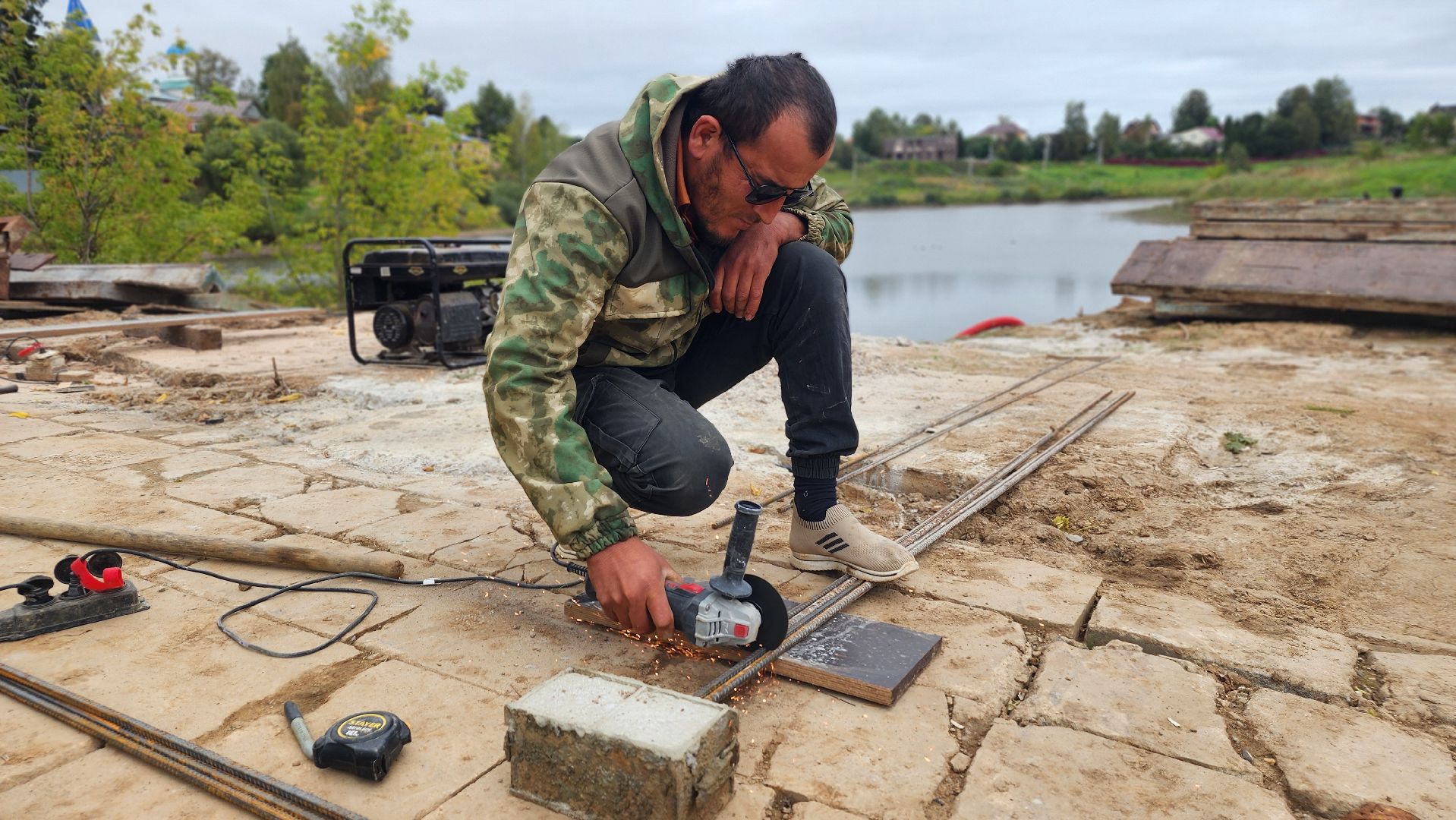 волоколамск, ремонт плотины,