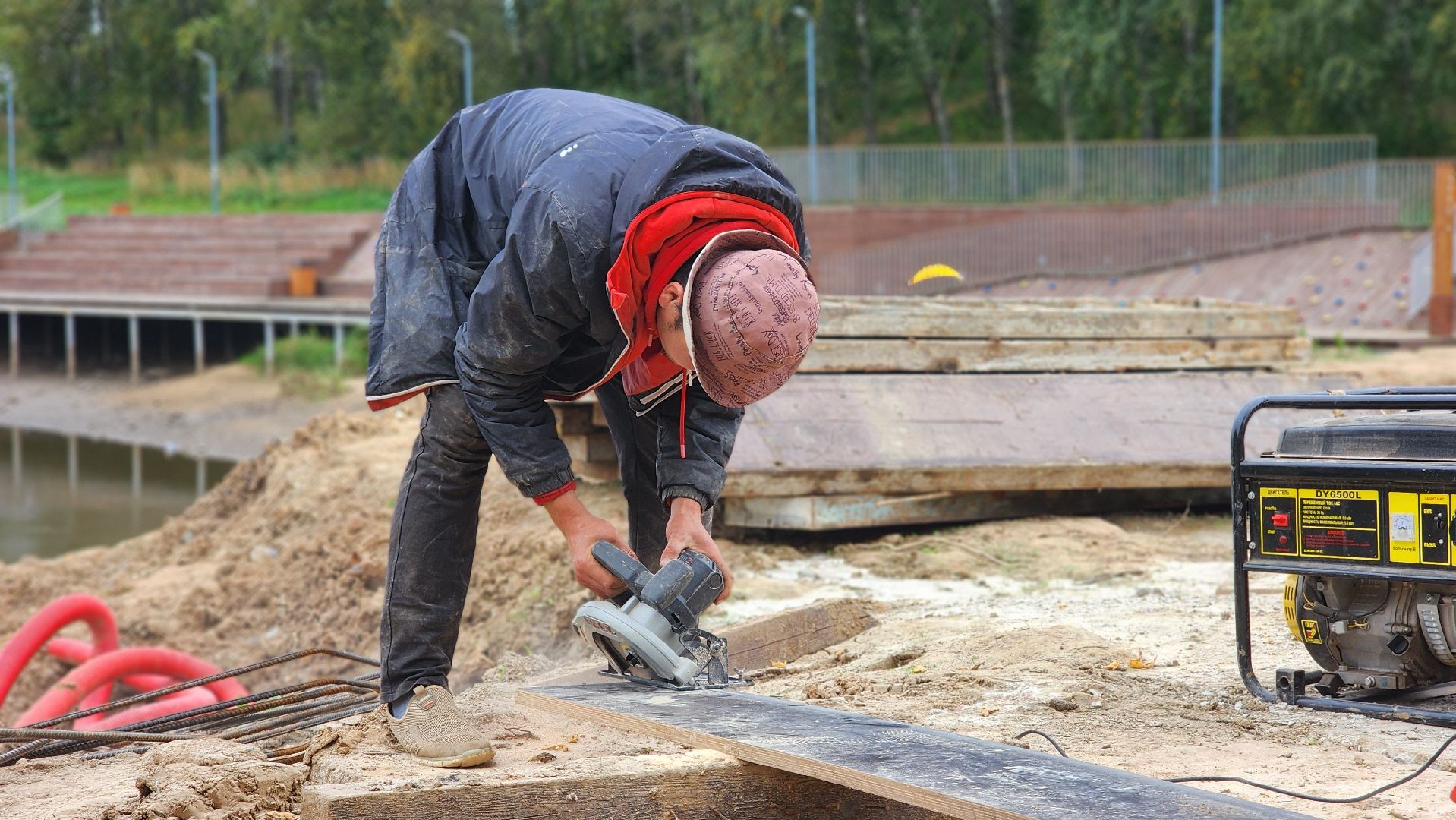 волоколамск, ремонт плотины,