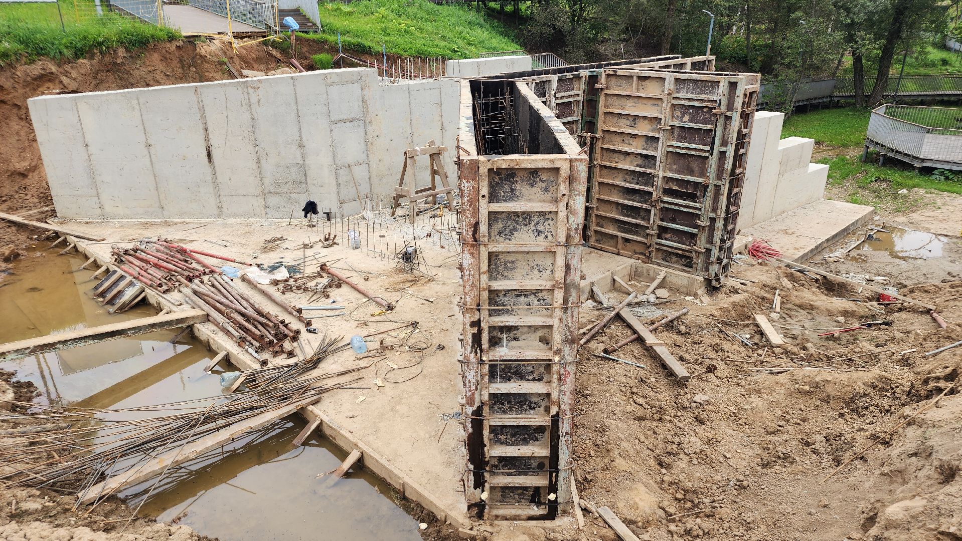 волоколамск, ремонт плотины,