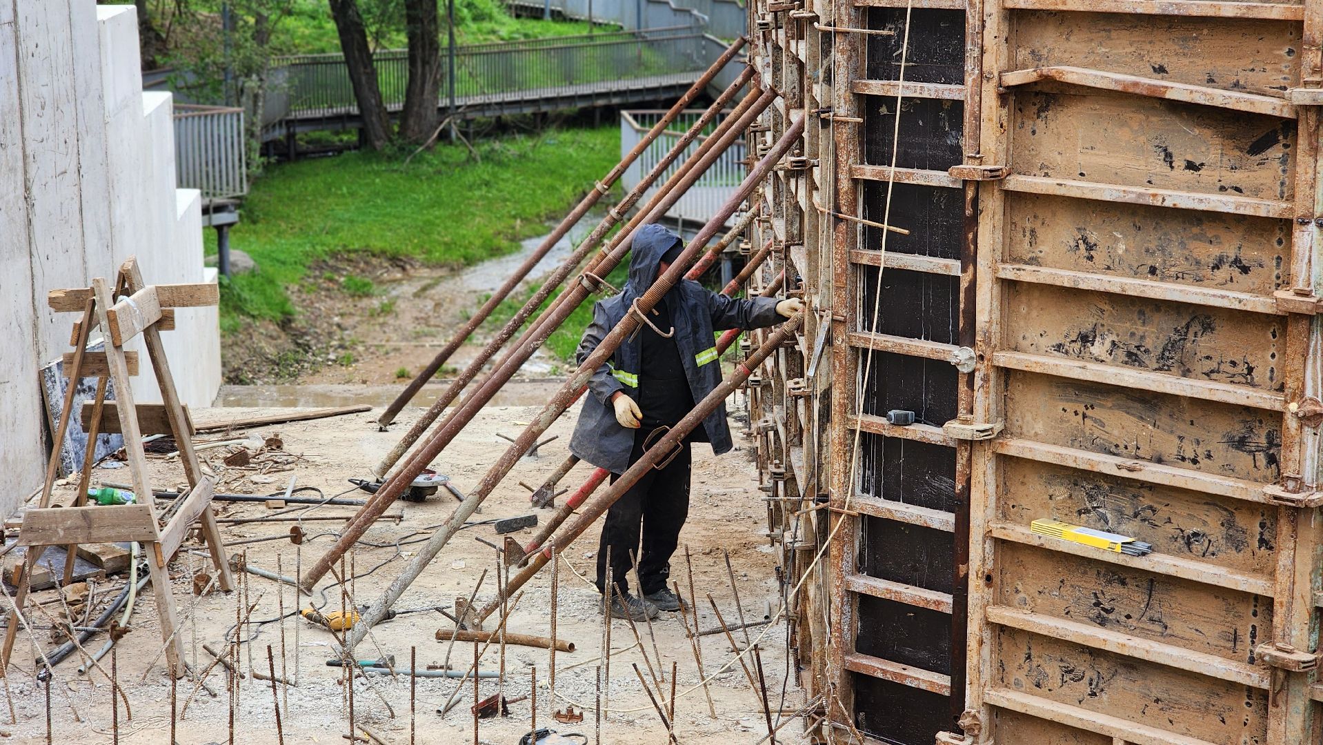 волоколамск, ремонт плотины,