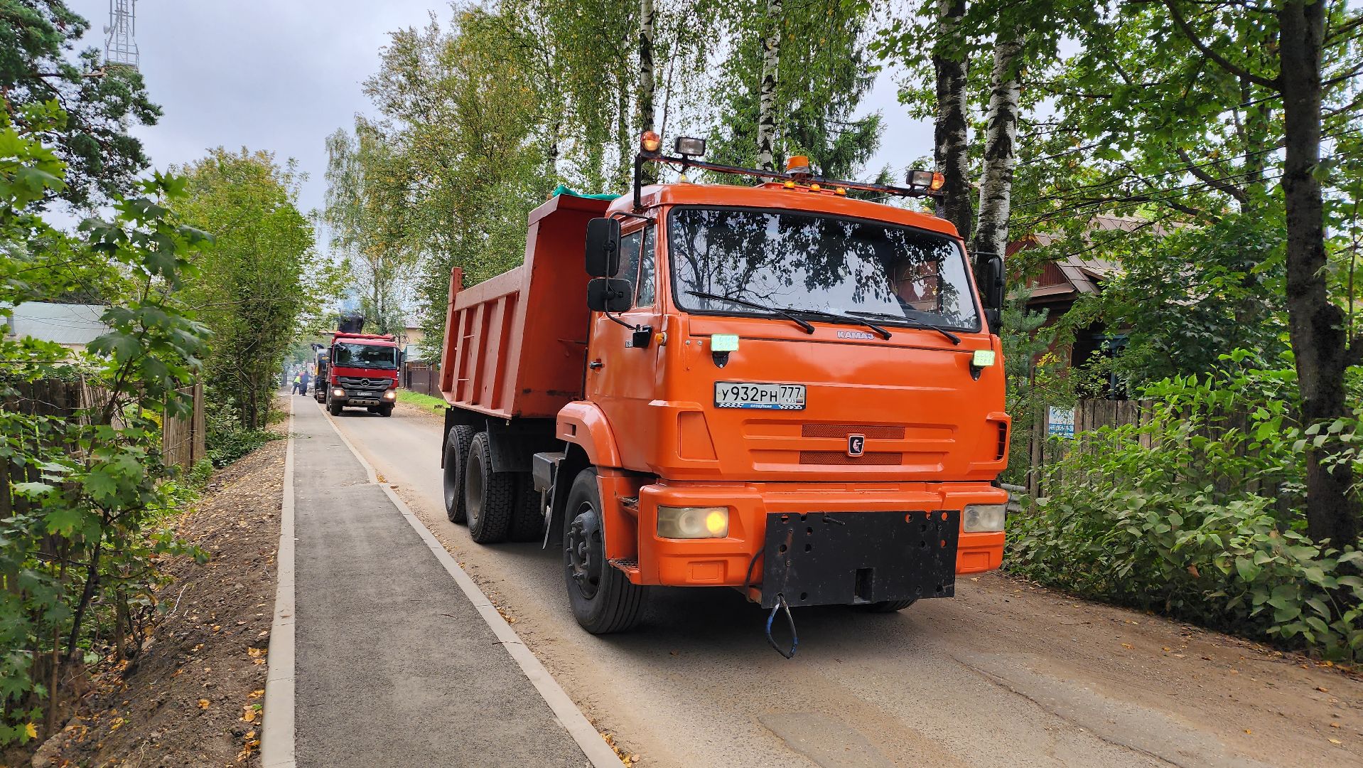 ремонт дороги, истра,