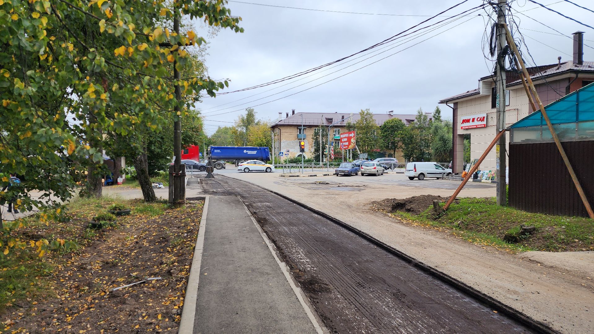 ремонт дороги, истра,