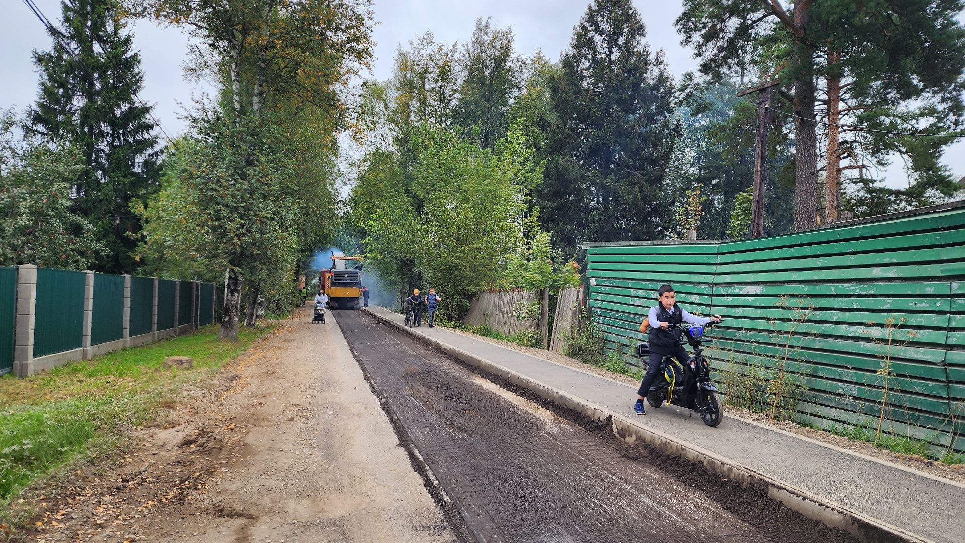 ремонт дороги, истра,