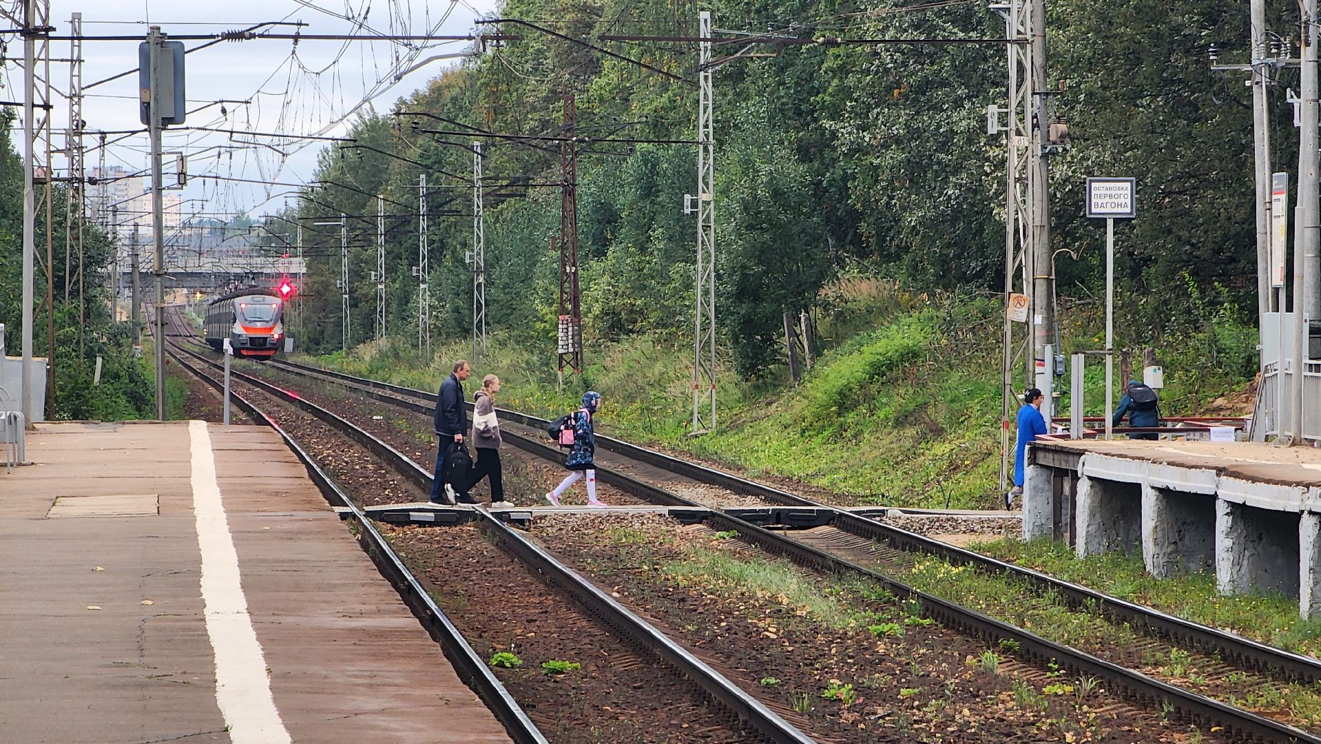 железная дорога, железнодорожная станция, железнодорожные пути, Лобня ,