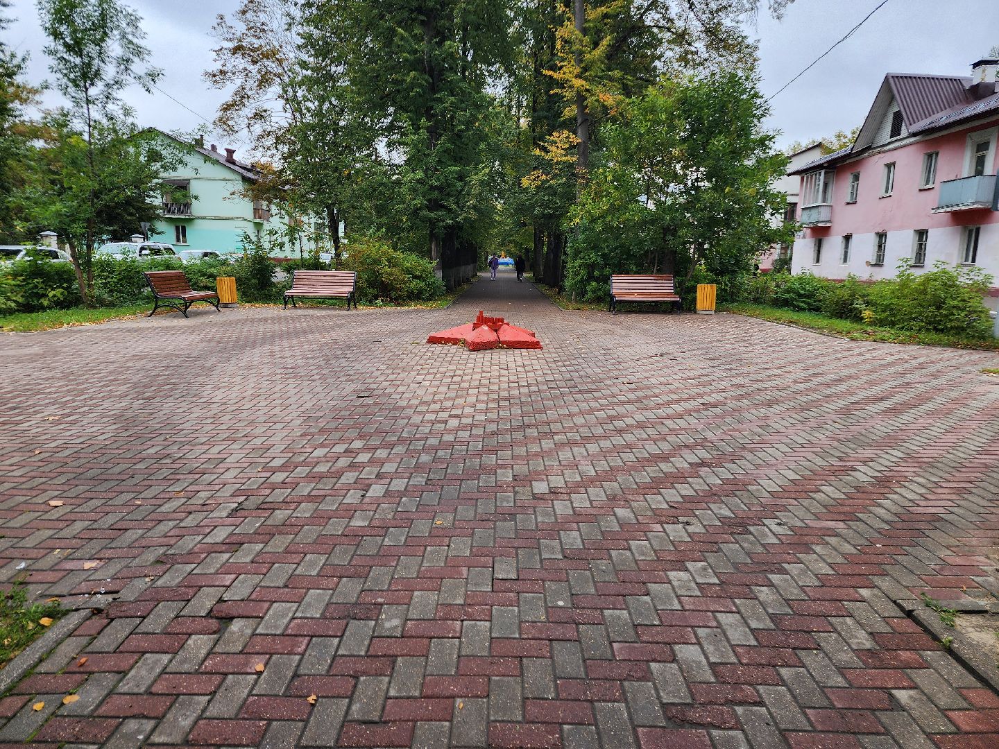 фрязино, новые лавочки, аллея, благоустройство,