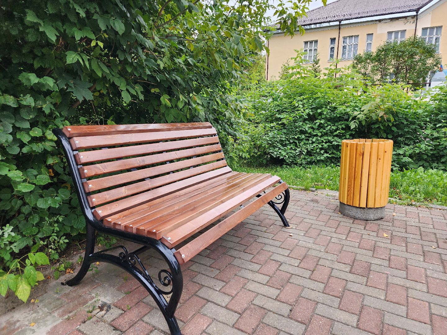 фрязино, новые лавочки, аллея, благоустройство,