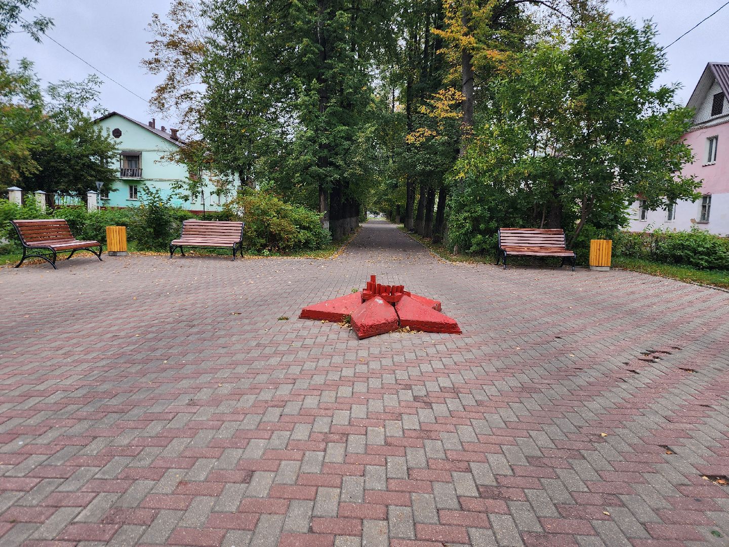 фрязино, новые лавочки, аллея, благоустройство,