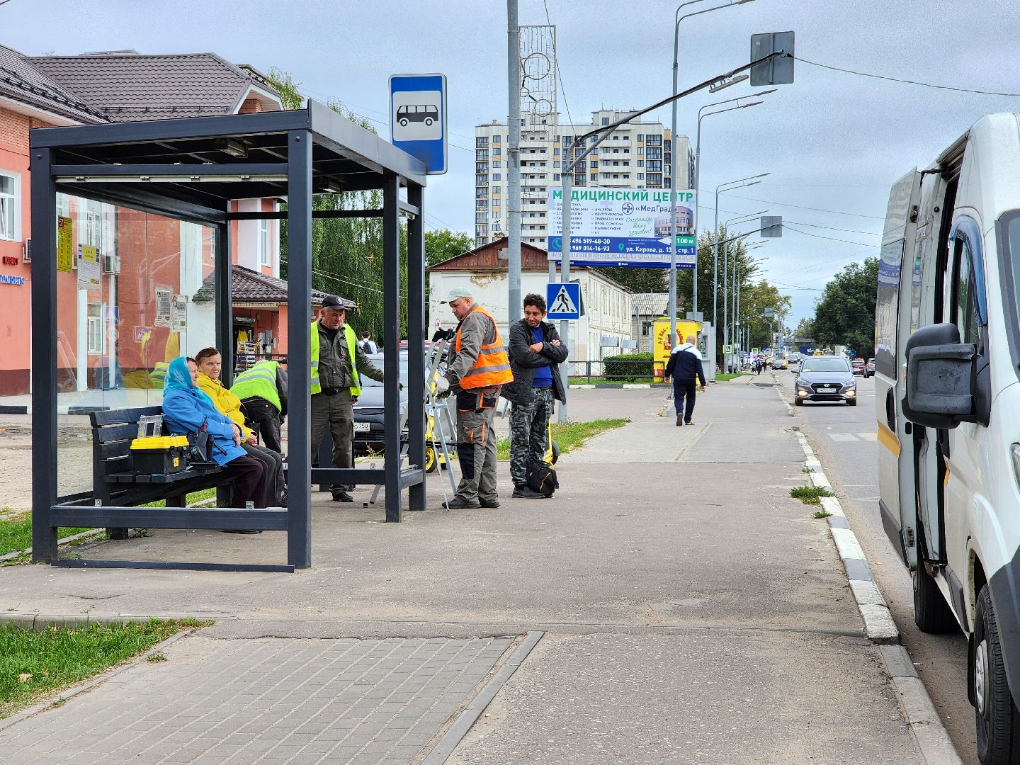 остановочный павильон,автобусная остановка, стеклянная остановка, старая купавна, богородский городской округ,