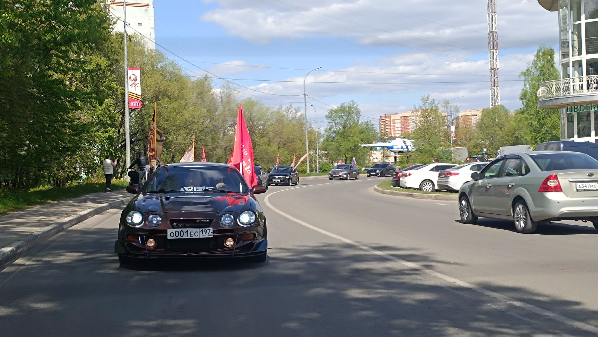 Лобня, автопробег, День Победы