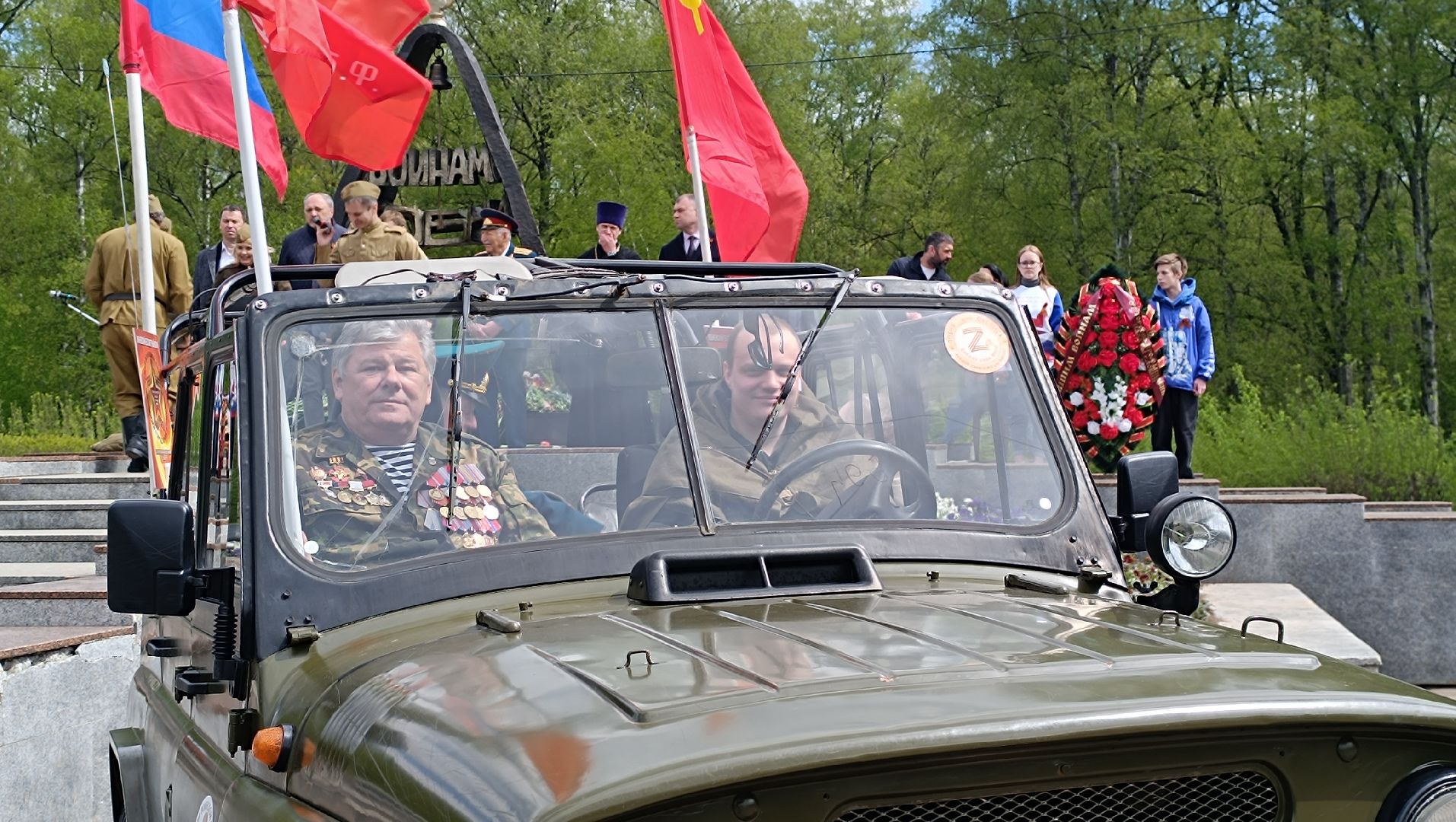 Лобня, автопробег, День Победы