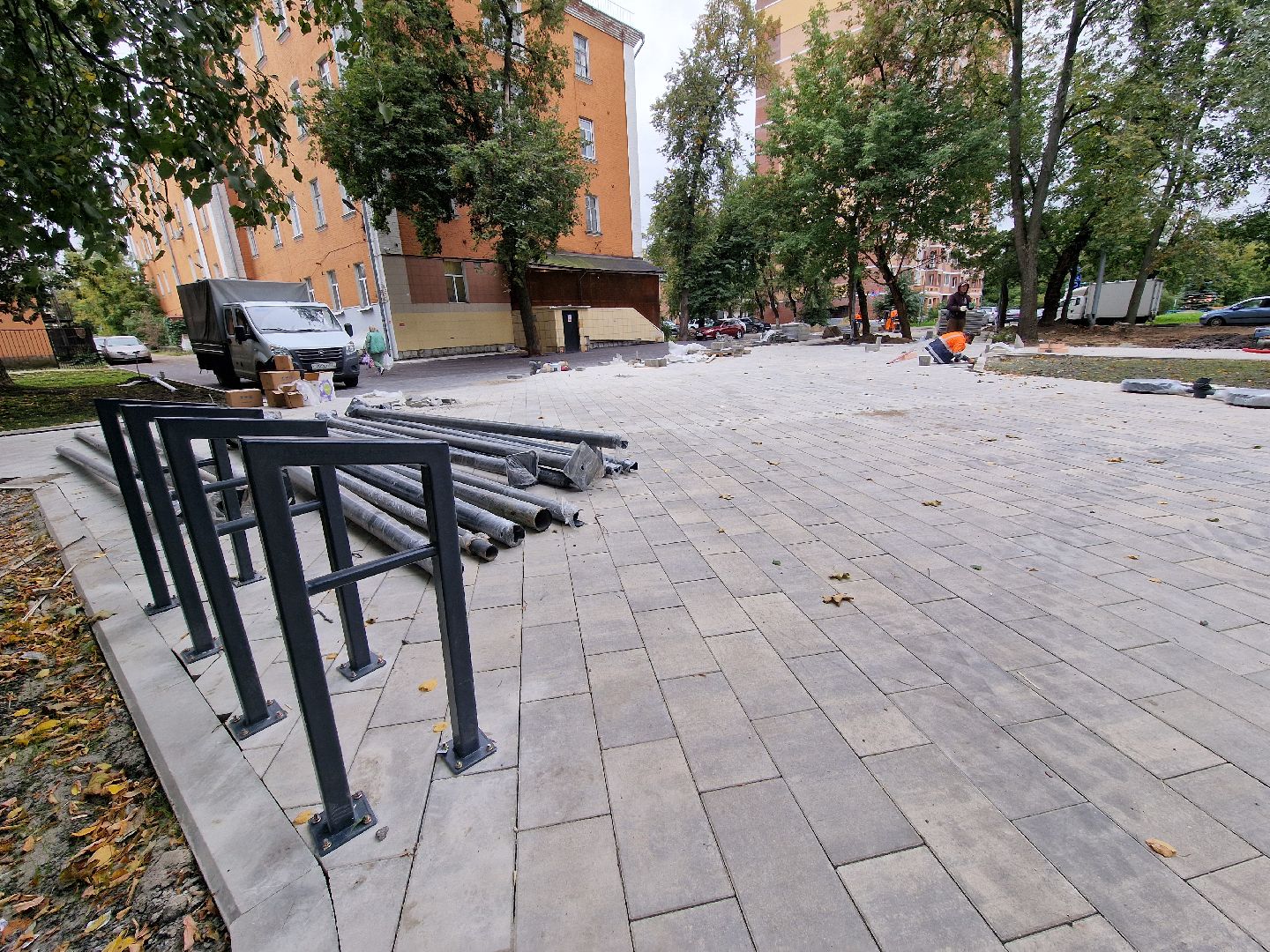 сквер на крупешина в балашихе, благоустройство, балашиха,