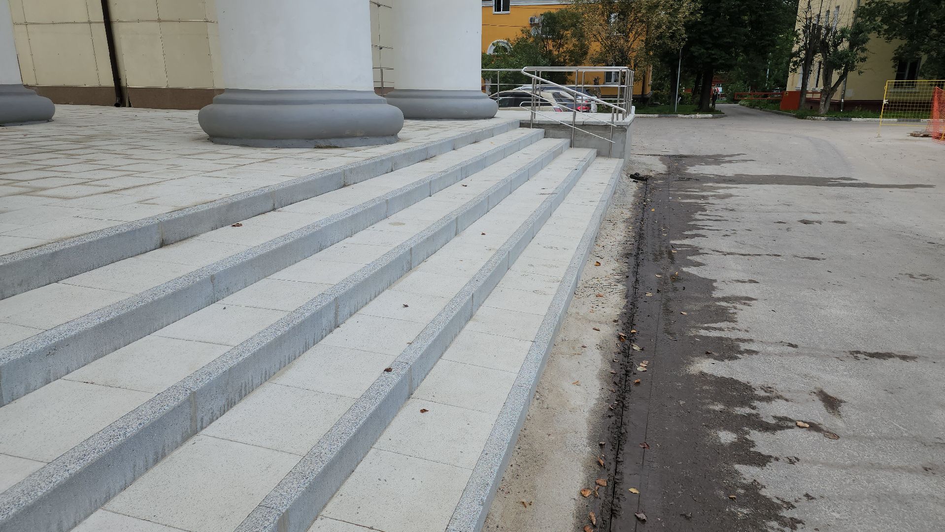 щёлково, ремонт крыльца, Центральный дворец культуры,