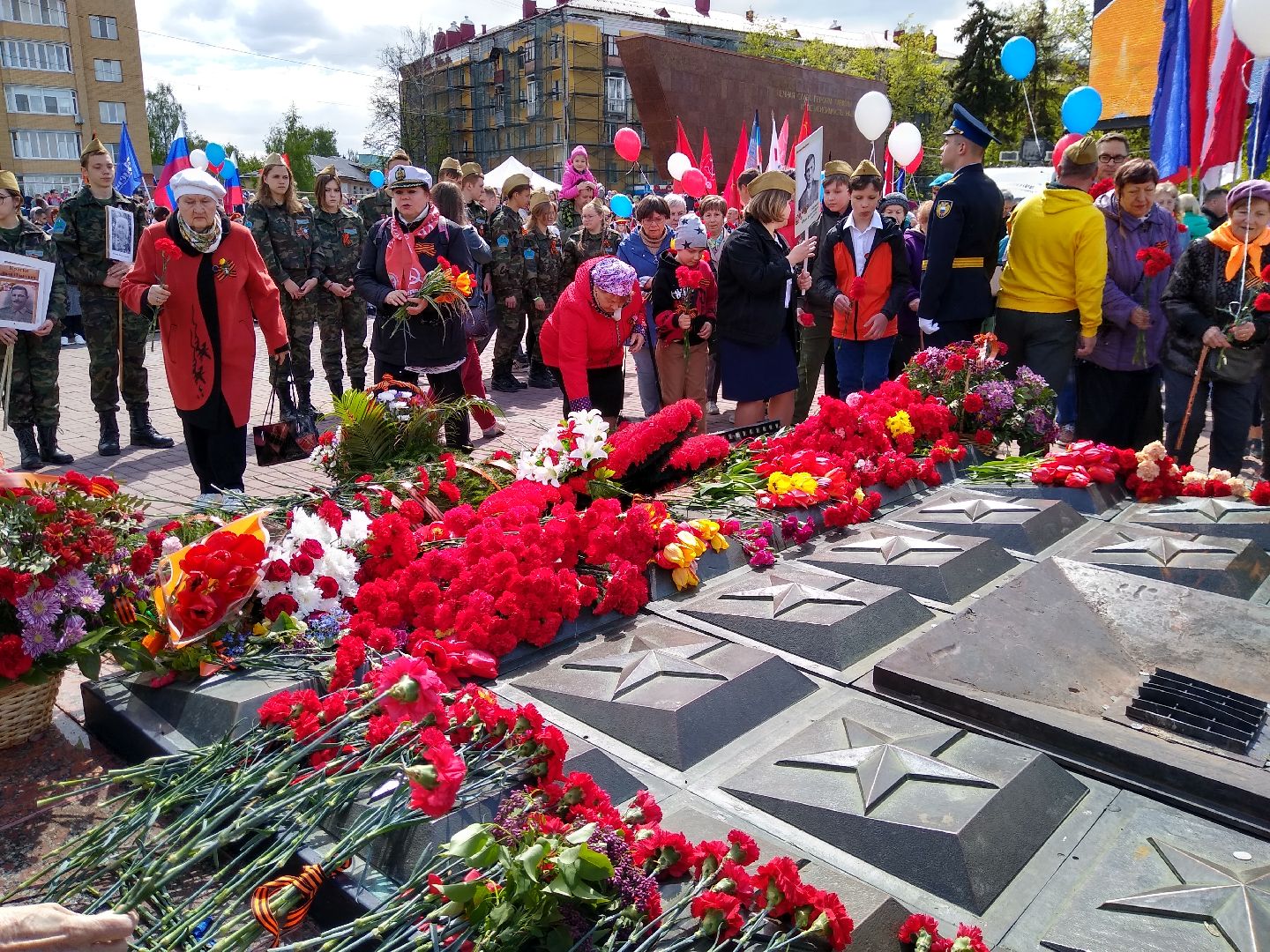 Раменское, День Победы, возложение цветов