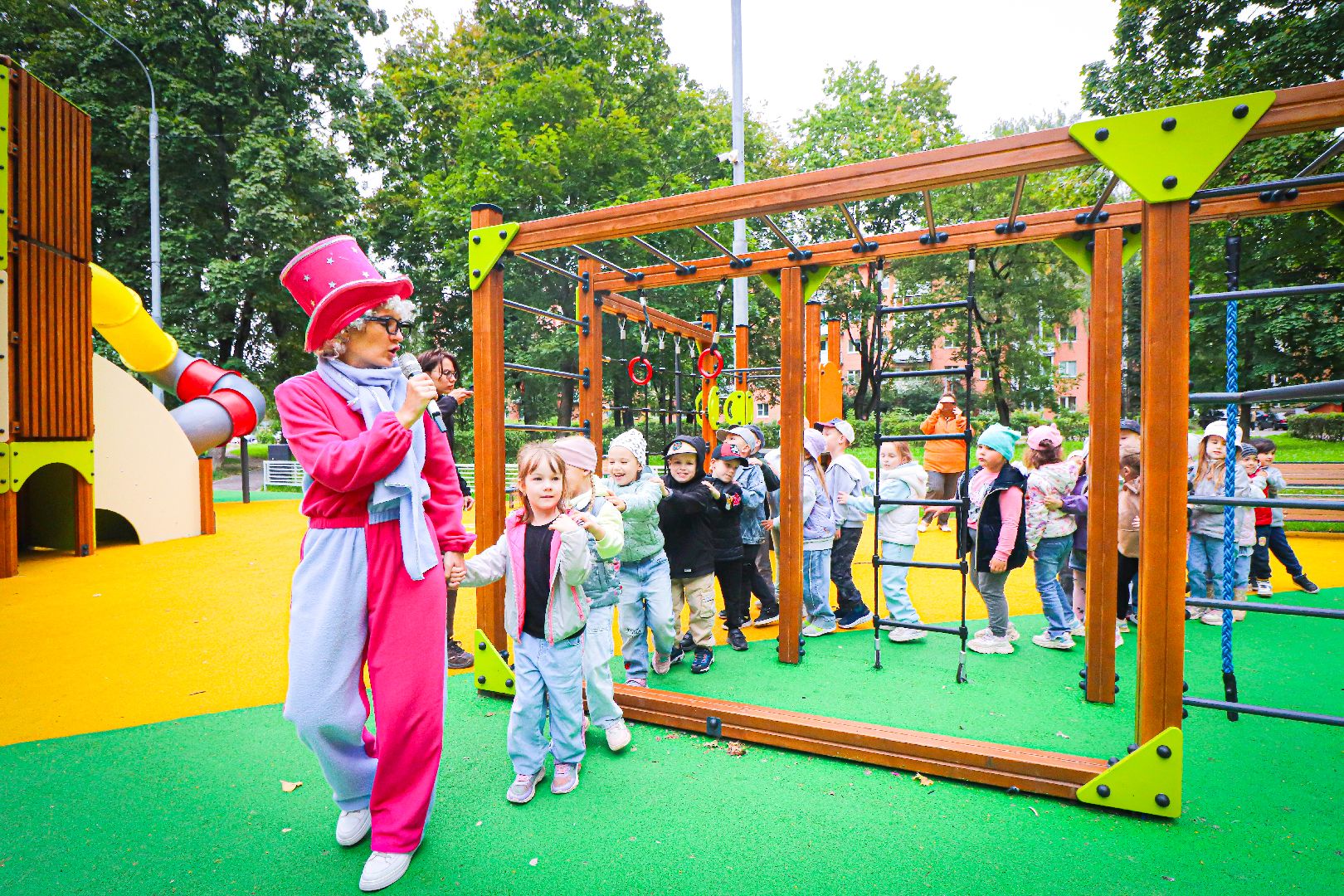 клин, общество, дети, открытие детской площадки, благоустройство,