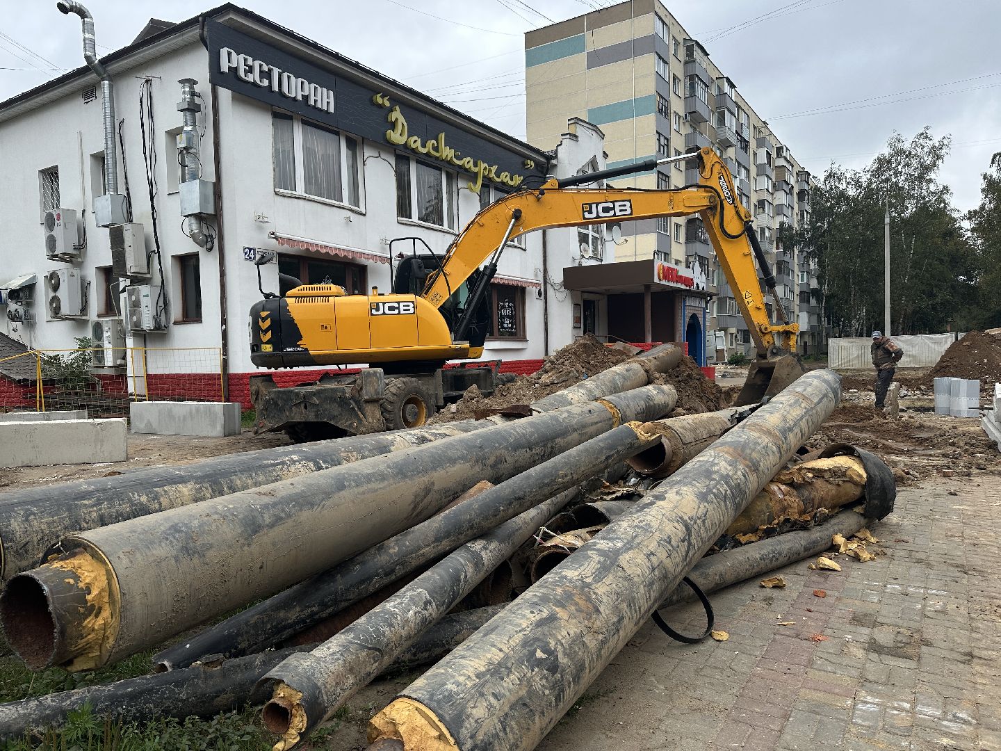жкх, замена теплотрассы,  пушкинский городской округ, пушкино, отопление,