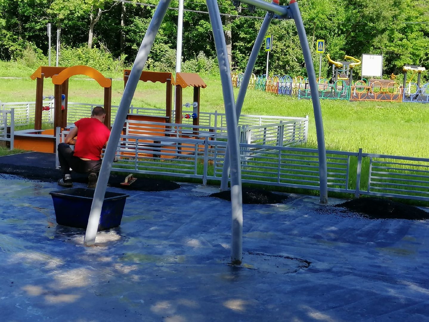 городской округ восход, благоустройство, детская  площадка, новая детская площадка,