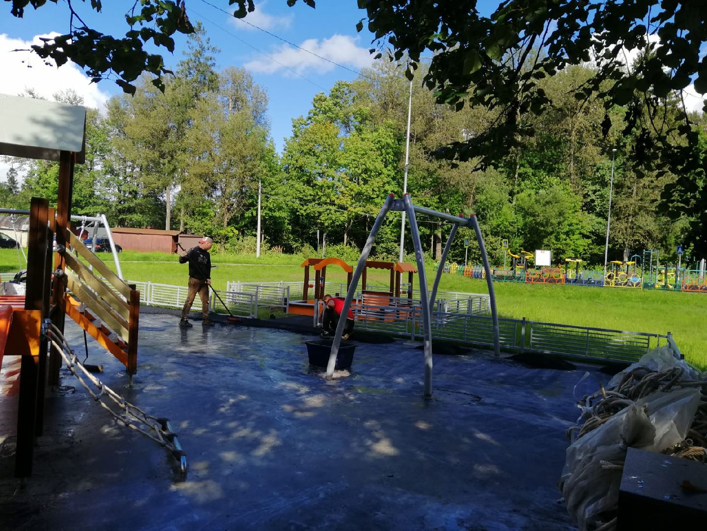 городской округ восход, благоустройство, детская  площадка, новая детская площадка,