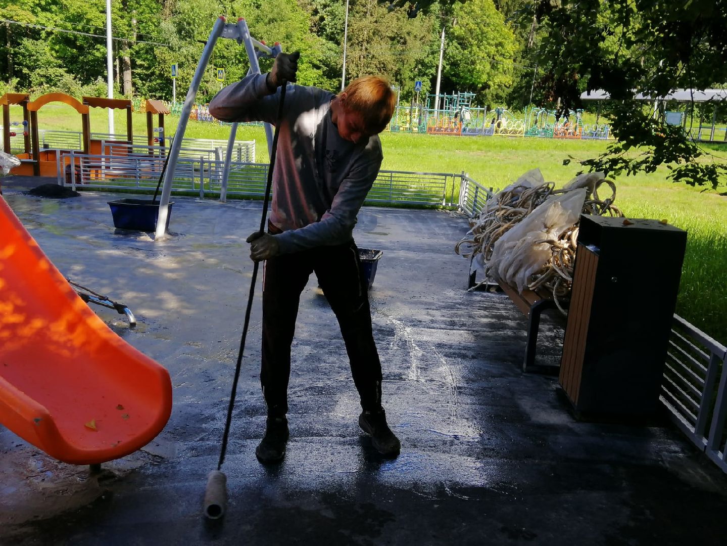 городской округ восход, благоустройство, детская  площадка, новая детская площадка,