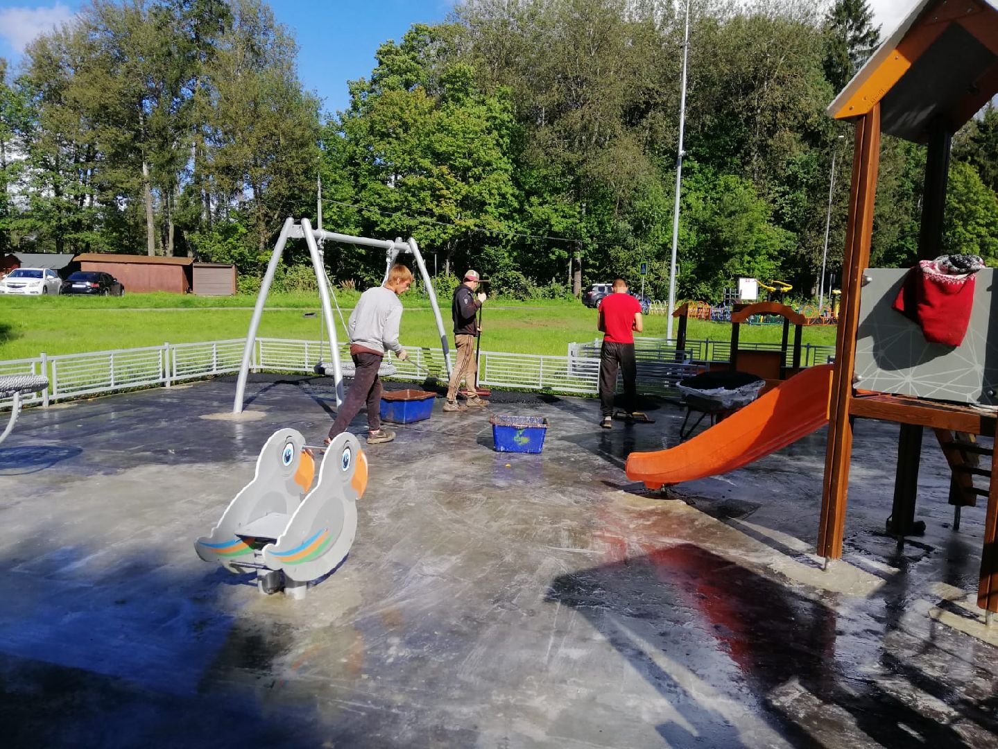 городской округ восход, благоустройство, детская  площадка, новая детская площадка,