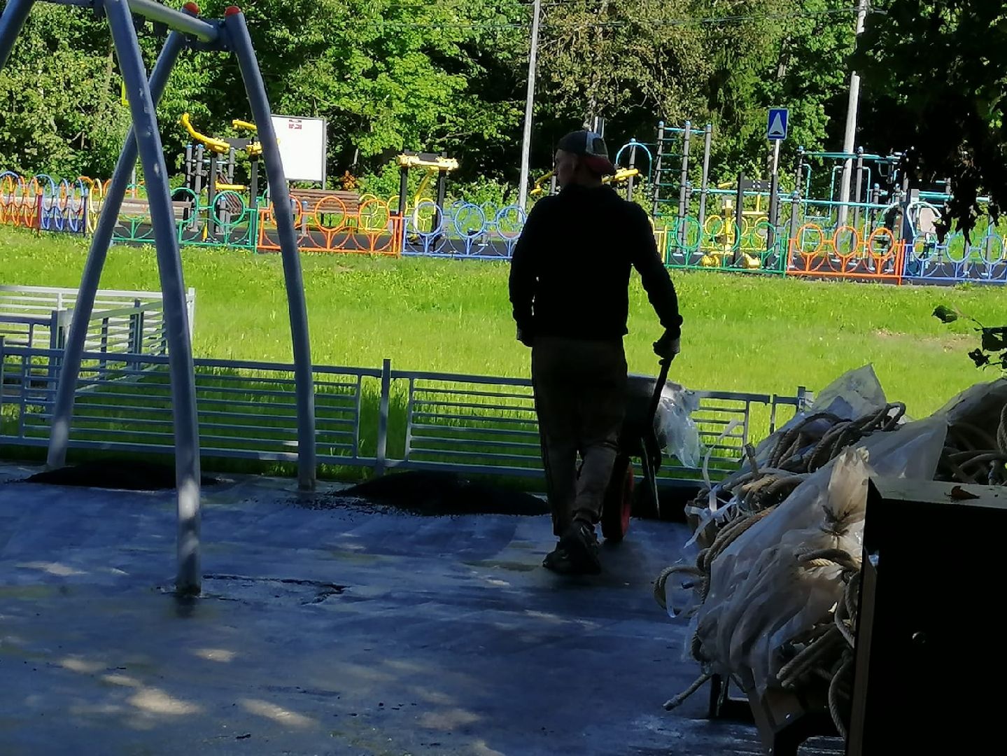 городской округ восход, благоустройство, детская  площадка, новая детская площадка,