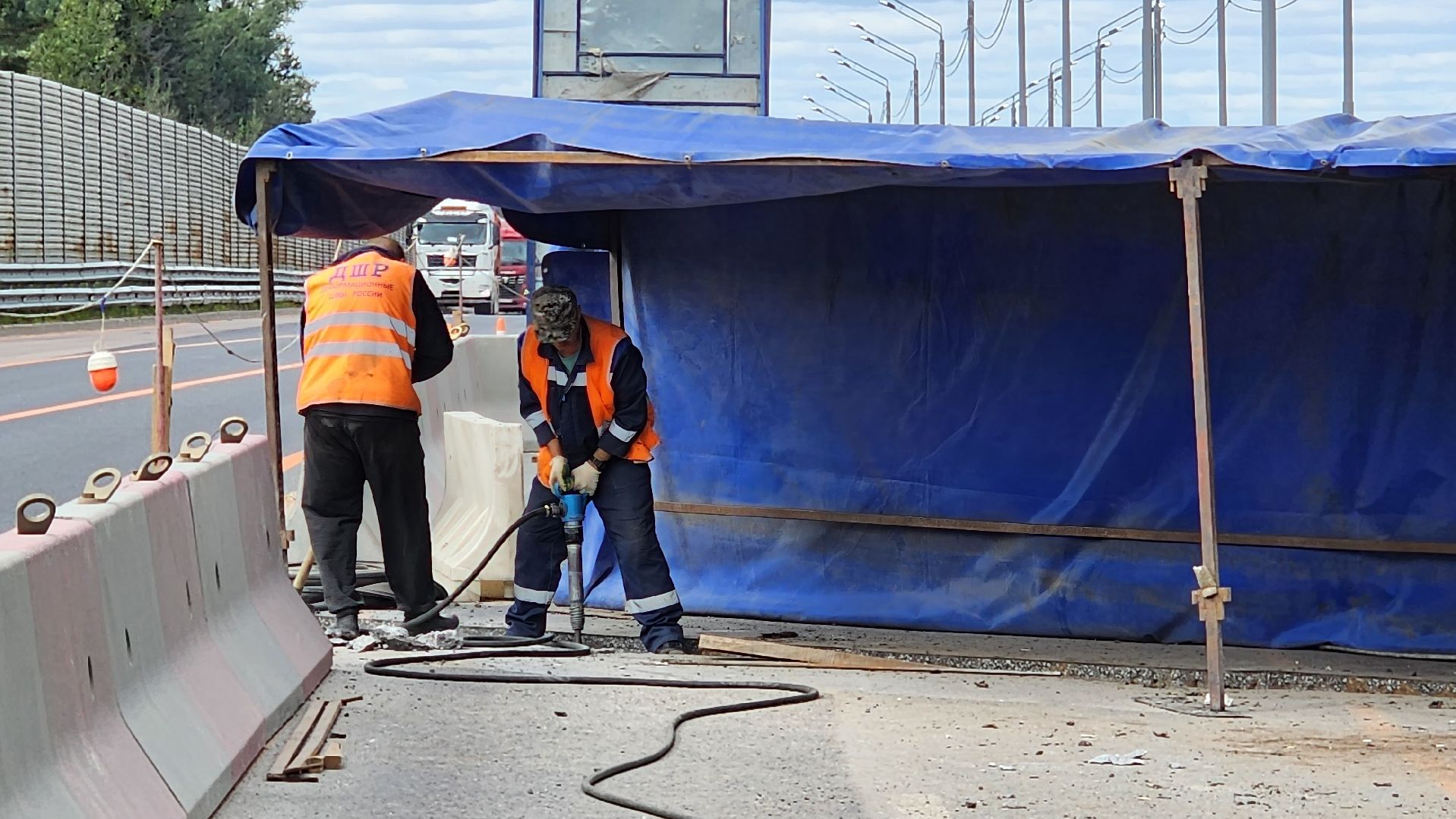 ремонт путепровода, м9 балтия, истра,