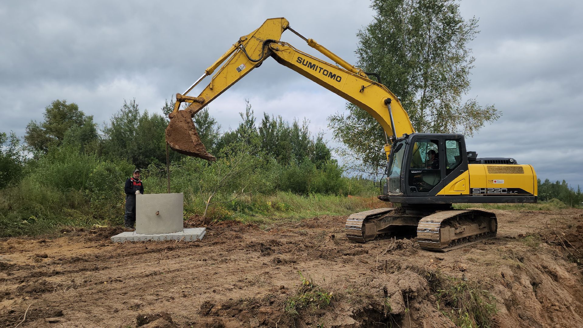 Строительство канализации , Канализационная сеть, Лобня ,