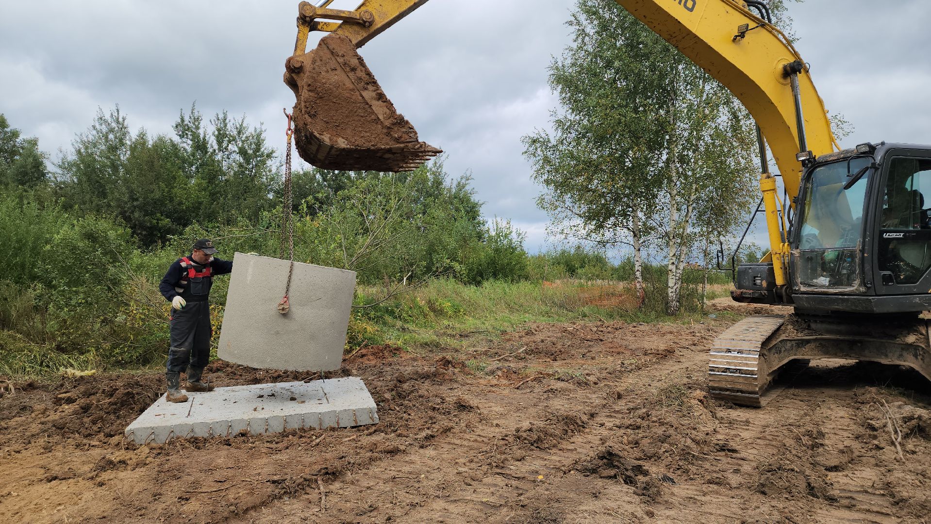 Строительство канализации , Канализационная сеть, Лобня ,